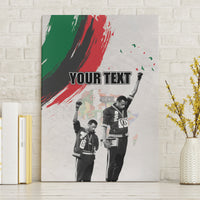 Personalized Juneteenth Freedom Day Canvas Wall Art 1968 Black Power Salute - Wonder Print Shop
