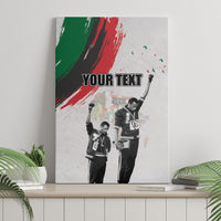 Personalized Juneteenth Freedom Day Canvas Wall Art 1968 Black Power Salute - Wonder Print Shop