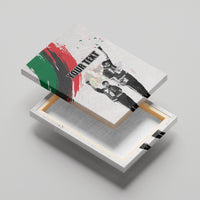 Personalized Juneteenth Freedom Day Canvas Wall Art 1968 Black Power Salute - Wonder Print Shop