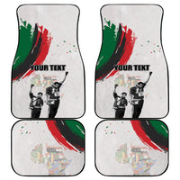 Personalized Juneteenth Freedom Day Car Mats 1968 Black Power Salute - Wonder Print Shop