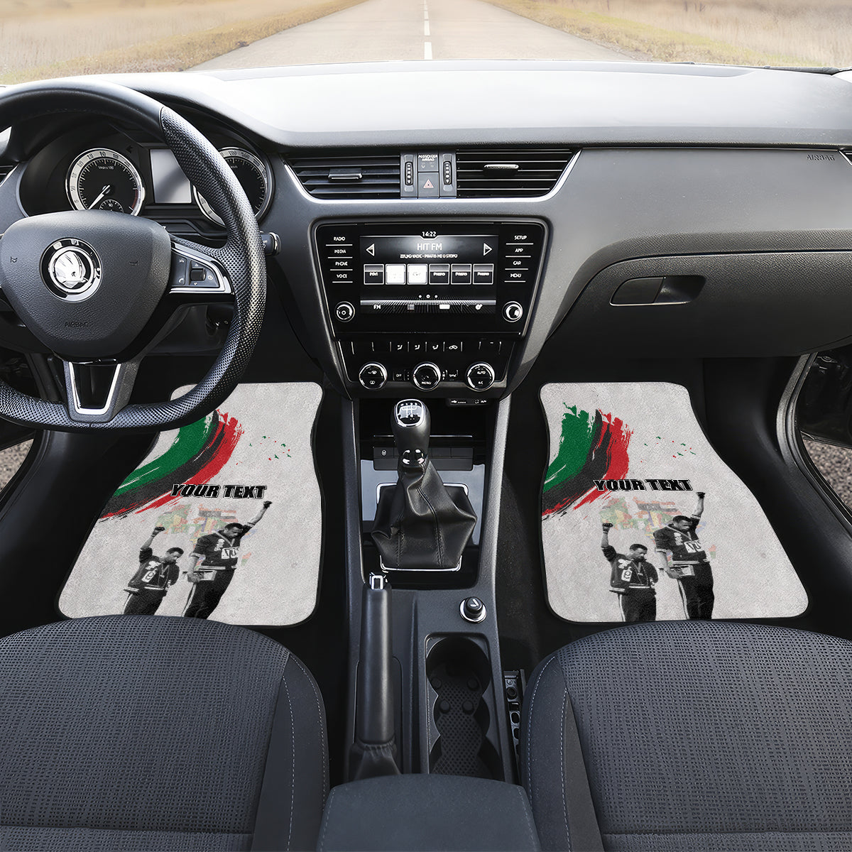 Personalized Juneteenth Freedom Day Car Mats 1968 Black Power Salute - Wonder Print Shop