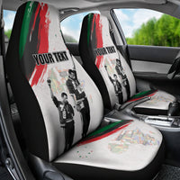 Personalized Juneteenth Freedom Day Car Seat Cover 1968 Black Power Salute - Wonder Print Shop