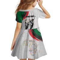 Personalized Juneteenth Freedom Day Family Matching Short Sleeve Bodycon Dress and Hawaiian Shirt 1968 Black Power Salute - Wonder Print Shop