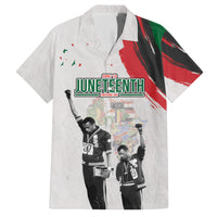 Personalized Juneteenth Freedom Day Family Matching Short Sleeve Bodycon Dress and Hawaiian Shirt 1968 Black Power Salute - Wonder Print Shop
