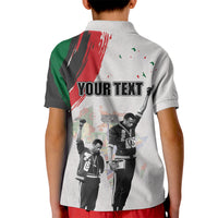 Personalized Juneteenth Freedom Day Kid Polo Shirt 1968 Black Power Salute - Wonder Print Shop
