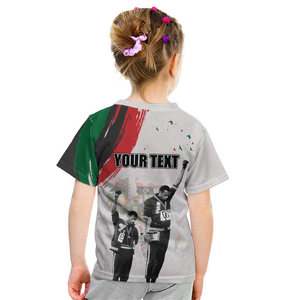 Personalized Juneteenth Freedom Day Kid T Shirt 1968 Black Power Salute - Wonder Print Shop