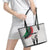 Personalized Juneteenth Freedom Day Leather Tote Bag 1968 Black Power Salute - Wonder Print Shop
