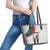 Personalized Juneteenth Freedom Day Leather Tote Bag 1968 Black Power Salute - Wonder Print Shop