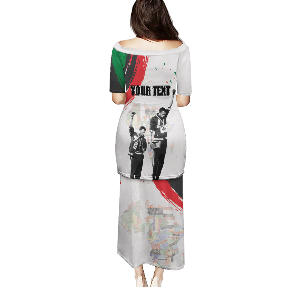 Personalized Juneteenth Freedom Day Puletasi 1968 Black Power Salute - Wonder Print Shop