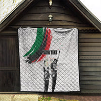 Personalized Juneteenth Freedom Day Quilt 1968 Black Power Salute - Wonder Print Shop