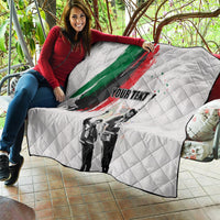 Personalized Juneteenth Freedom Day Quilt 1968 Black Power Salute - Wonder Print Shop