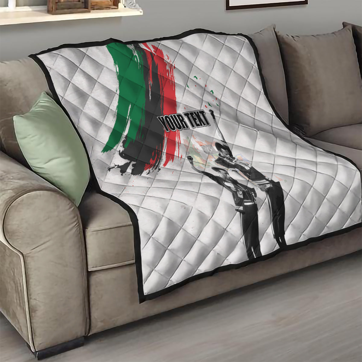 Personalized Juneteenth Freedom Day Quilt 1968 Black Power Salute - Wonder Print Shop