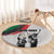 Personalized Juneteenth Freedom Day Round Carpet 1968 Olympics Black Power Salute