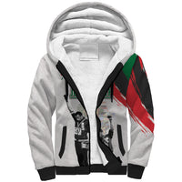Personalized Juneteenth Freedom Day Sherpa Hoodie 1968 Black Power Salute - Wonder Print Shop