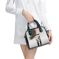 Personalized Juneteenth Freedom Day Shoulder Handbag 1968 Olympics Black Power Salute