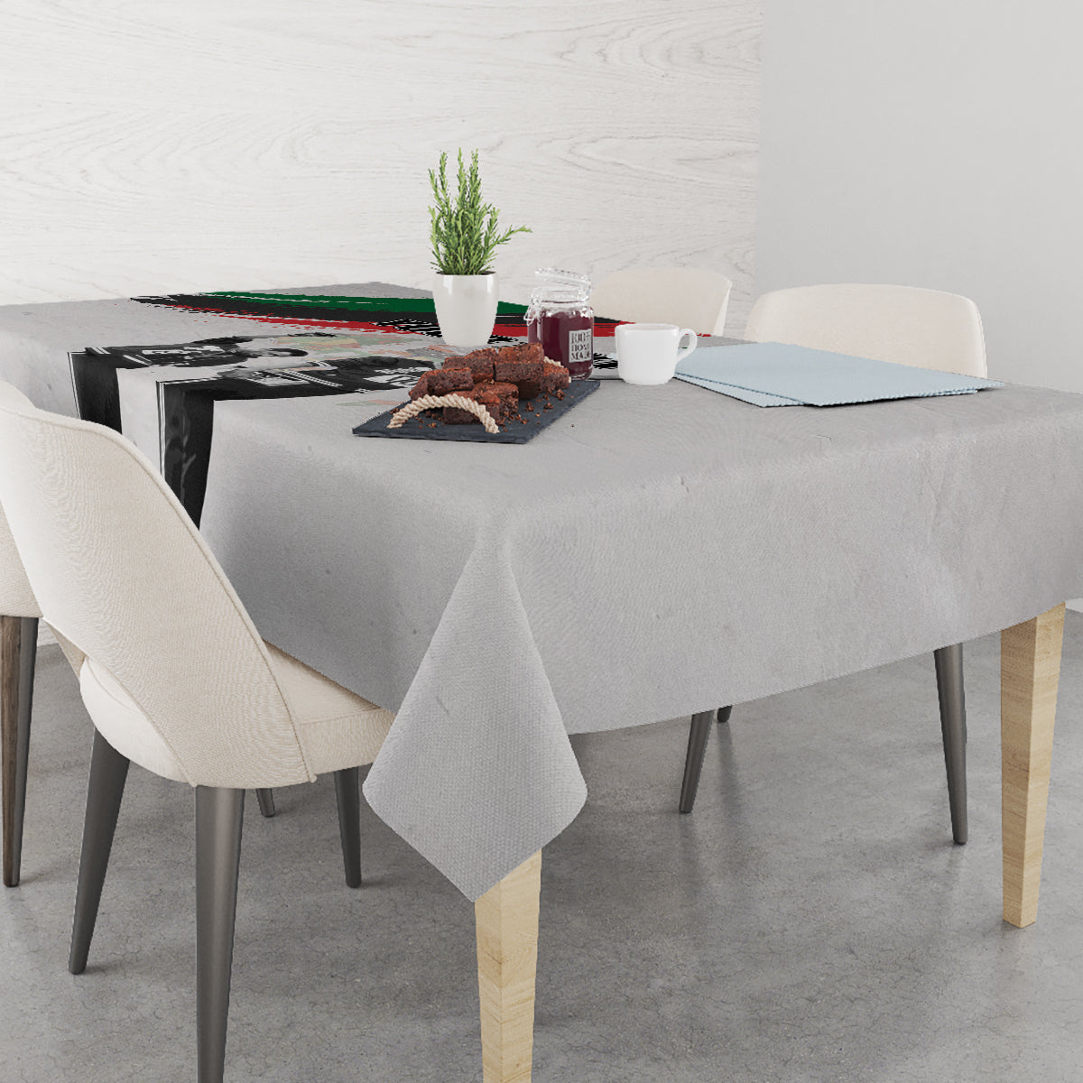 Personalized Juneteenth Freedom Day Tablecloth 1968 Black Power Salute - Wonder Print Shop