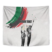 Personalized Juneteenth Freedom Day Tapestry 1968 Black Power Salute - Wonder Print Shop