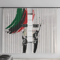 Personalized Juneteenth Freedom Day Window Curtain 1968 Black Power Salute - Wonder Print Shop