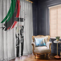 Personalized Juneteenth Freedom Day Window Curtain 1968 Black Power Salute - Wonder Print Shop