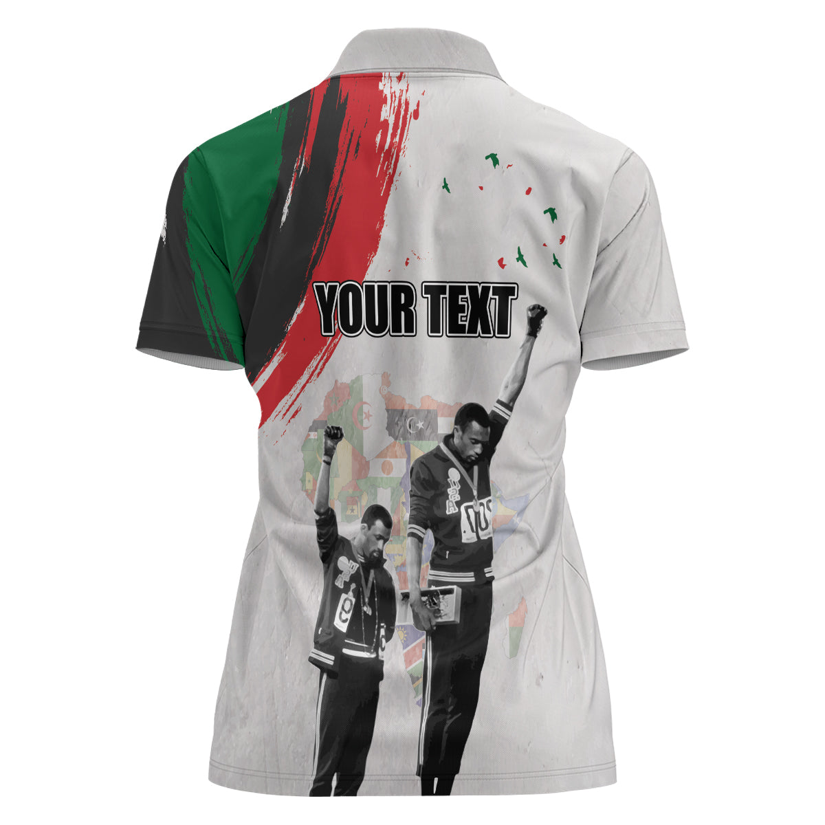 Personalized Juneteenth Freedom Day Women Polo Shirt 1968 Black Power Salute - Wonder Print Shop