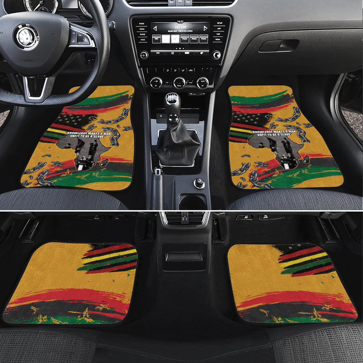 Juneteenth Freedom Day Car Mats 1968 Black Power Salute Broken Chain - Wonder Print Shop