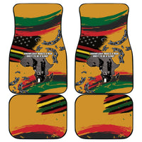 Juneteenth Freedom Day Car Mats 1968 Black Power Salute Broken Chain - Wonder Print Shop