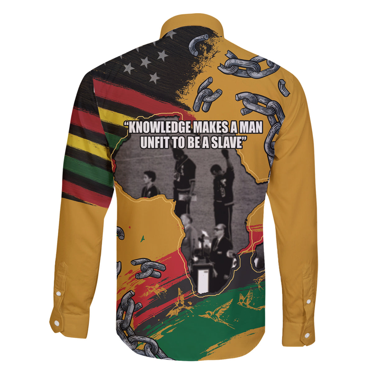 Juneteenth Freedom Day Family Matching Puletasi and Hawaiian Shirt 1968 Black Power Salute Broken Chain - Wonder Print Shop