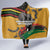 Juneteenth Freedom Day Hooded Blanket 1968 Olympics Black Power Salute Broken Chain