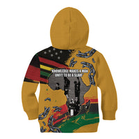 Juneteenth Freedom Day Kid Hoodie 1968 Black Power Salute Broken Chain - Wonder Print Shop