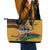 Juneteenth Freedom Day Leather Tote Bag 1968 Black Power Salute Broken Chain - Wonder Print Shop