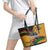 Juneteenth Freedom Day Leather Tote Bag 1968 Black Power Salute Broken Chain - Wonder Print Shop