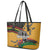 Juneteenth Freedom Day Leather Tote Bag 1968 Black Power Salute Broken Chain - Wonder Print Shop
