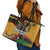 Juneteenth Freedom Day Leather Tote Bag 1968 Black Power Salute Broken Chain - Wonder Print Shop