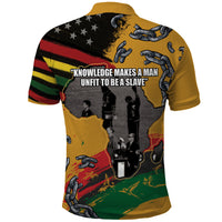 Juneteenth Freedom Day Polo Shirt 1968 Black Power Salute Broken Chain - Wonder Print Shop