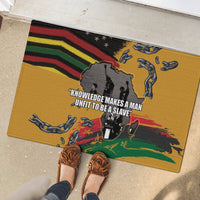 Juneteenth Freedom Day Rubber Doormat 1968 Black Power Salute Broken Chain - Wonder Print Shop