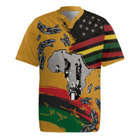 Juneteenth Freedom Day Rugby Jersey 1968 Black Power Salute Broken Chain - Wonder Print Shop