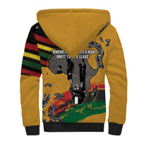 Juneteenth Freedom Day Sherpa Hoodie 1968 Black Power Salute Broken Chain - Wonder Print Shop
