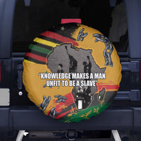 Juneteenth Freedom Day Spare Tire Cover 1968 Black Power Salute Broken Chain - Wonder Print Shop