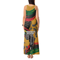 Juneteenth Freedom Day Tank Maxi Dress 1968 Black Power Salute Broken Chain - Wonder Print Shop