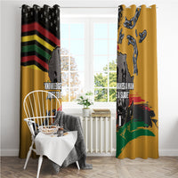 Juneteenth Freedom Day Window Curtain 1968 Black Power Salute Broken Chain - Wonder Print Shop