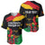 Personalized Juneteenth Freedom Day Baseball Jersey Raised Fist Black Power and Africa Pattern - Wonder Print Shop