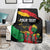 Personalized Juneteenth Freedom Day Blanket Raised Fist Black Power and Africa Pattern