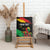 Personalized Juneteenth Freedom Day Canvas Wall Art Raised Fist Black Power and Africa Pattern - Wonder Print Shop