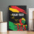 Personalized Juneteenth Freedom Day Canvas Wall Art Raised Fist Black Power and Africa Pattern - Wonder Print Shop