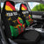 Personalized Juneteenth Freedom Day Car Seat Cover Raised Fist Black Power and Africa Pattern - Wonder Print Shop