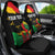Personalized Juneteenth Freedom Day Car Seat Cover Raised Fist Black Power and Africa Pattern