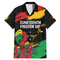 Personalized Juneteenth Freedom Day Family Matching Mermaid Dress and Hawaiian Shirt Raised Fist Black Power and Africa Pattern - Wonder Print Shop