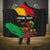 Personalized Juneteenth Freedom Day Hooded Blanket Raised Fist Black Power and Africa Pattern