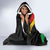 Personalized Juneteenth Freedom Day Hooded Blanket Raised Fist Black Power and Africa Pattern