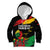 Personalized Juneteenth Freedom Day Kid Hoodie Raised Fist Black Power and Africa Pattern